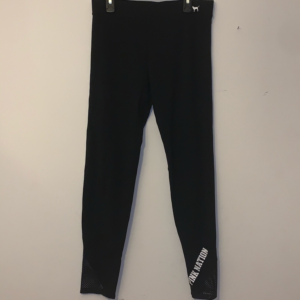 Black workout leggings from Pink. Size: M